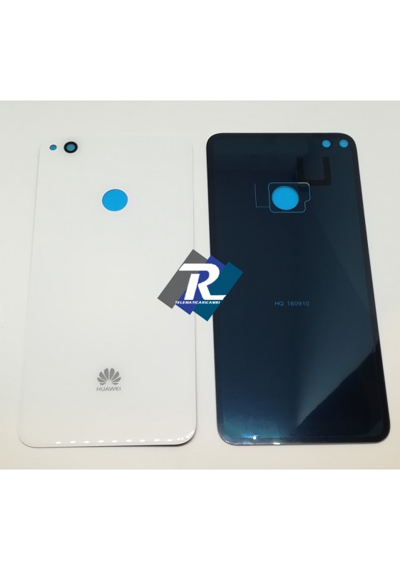 COPRI BATTERIA SCOCCA POSTERIORE VETRO Huawei P8 Lite 2017 PRA-LA1 - LX1 - LX3 Bianco