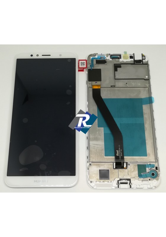 TOUCH SCREEN LCD DISPLAY Huawei Y6 2018 ATU-L21 Bianco + Frame