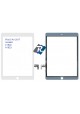 TOUCH SCREEN VETRO PER iPad 5 Air 2017 A1822 A1823 Bianco no tasto Home +Adesivi