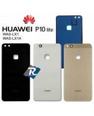 COPRI BATTERIA SCOCCA POSTERIORE VETRO Huawei P10 Lite WAS-LX1 - WAS-LX1A NERO