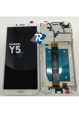 TOUCH lcd DISPLAY Huawei Y5 2018 DRA-L01 L02 L22 L23 BIANCO + FRAME