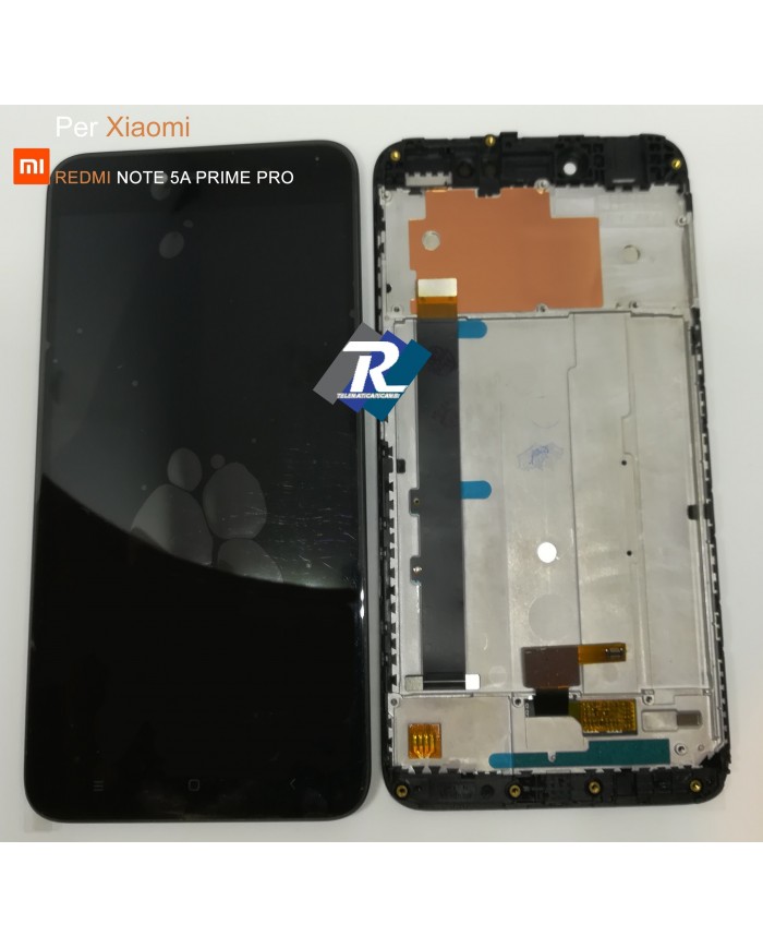 TOUCH SCREEN VETRO LCD DISPLAY PER XIAOMI REDMI NOTE 5A PRIME PRO NERO + FRAME TOUCH SCREEN VETRO LCD DISPLAY PER XIAOMI REDMI NOTE 5A PRIME PRO NERO + FRAME