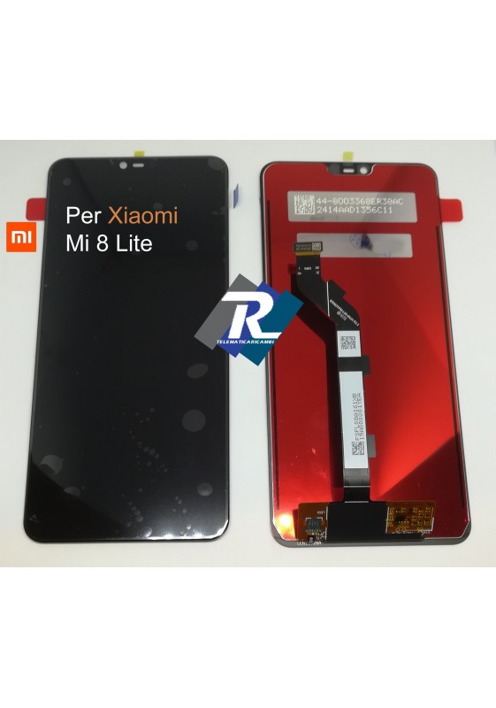 TOUCH SCREEN VETRO LCD DISPLAY PER XIAOMI Mi 8 LITE M1808D2TG NERO No Frame