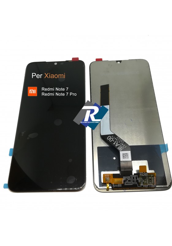 TOUCH SCREEN VETRO LCD DISPLAY per XIAOMI Redmi NOTE 7 - 7 PRO M1901F7 Nero