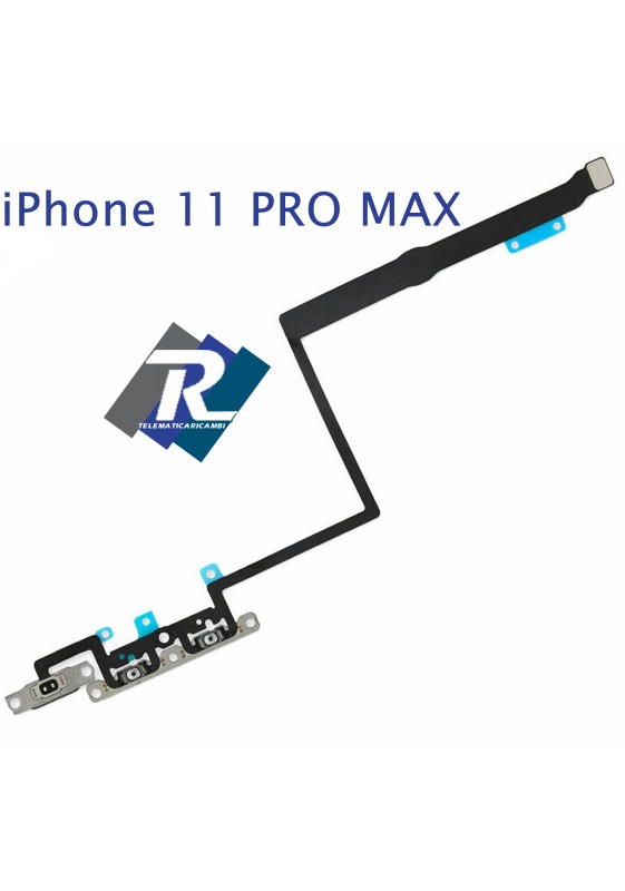 FLEX FLAT TASTI VOLUME APPLE IPHONE 11 PRO MAX TASTO SILENZIOSO MUTO VIBRAZIONE