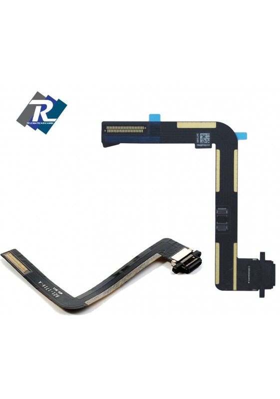 CONNETTORE DI RICARICA IPAD 6 2018 DOCK FLEX FLAT CARICA DATI A1893 A1954 NERO