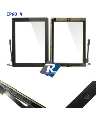 TOUCH SCREEN vetro per Apple iPad 4 Nero A1458 A1459 A1460 + Tasto home adesivi TOUCH SCREEN vetro per Apple iPad 4 Nero A1458 A1459 A1460 + Tasto home adesivi