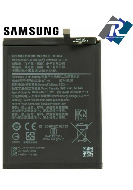 BATTERIA PER SAMSUNG GALAXY A10S SM-107 A20S SM-207 SCUD-WT-N6 Sost.originale