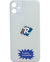 VETRO SCOCCA POSTERIORE COPRI BATTERIA APPLE iPhone 11 NERO BACK COVER BIG HOLE