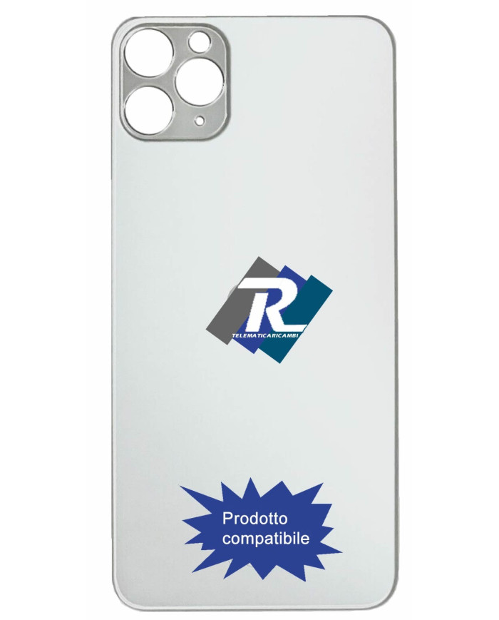 VETRO SCOCCA POSTERIORE COPRI BATTERIA iPhone 11 Pro BIANCO BACK COVER BIG HOLE