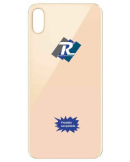 VETRO SCOCCA POSTERIORE COPRI BATTERIA iPhone XS Max BIANCO BACK COVER BIG HOLE