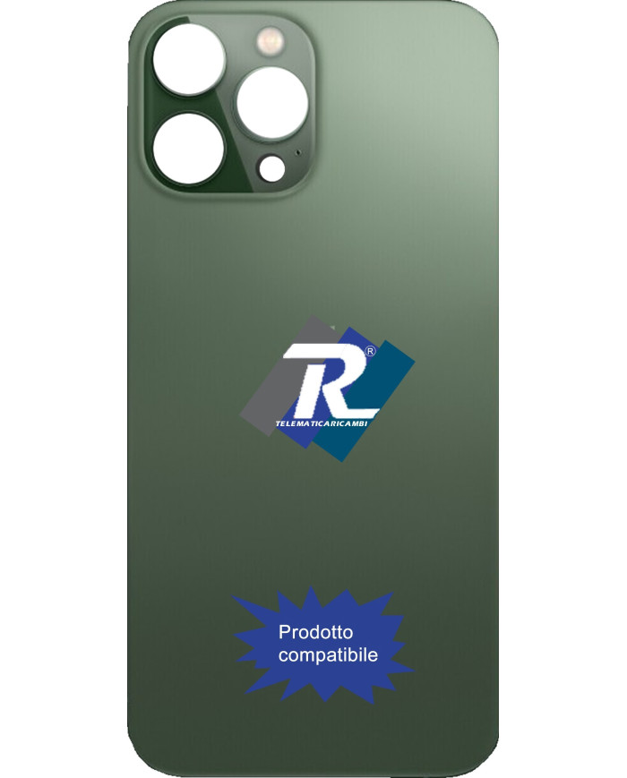 VETRO SCOCCA POSTERIORE COPRI BATTERIA iPhone 13 Pro Max VERDE BACK BIG HOLE