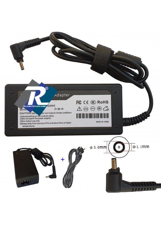 Alimentatore per Notebook Acer Aspire 3 A315-23 | 19V 2.37A - 3.0 x 1.1 45W