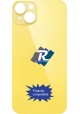 VETRO SCOCCA POSTERIORE COPRI BATTERIA iPhone 14 GIALLO BACK COVER BIG HOLE