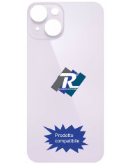 VETRO SCOCCA POSTERIORE COPRI BATTERIA iPhone 14 VIOLA BACK COVER BIG HOLE