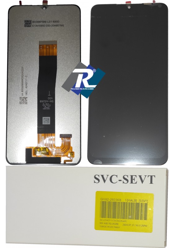 DISPLAY LCD SAMSUNG A32 5G SM-A326B TOUCH NERO PARI ORIGINALE SERVICE PACK V00