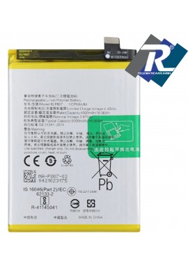 BATTERIA BLP807 1ICP6/64/84 PER OPPO REALME 7 5G RMX2155 RMX2111 PARI ORIGINALE