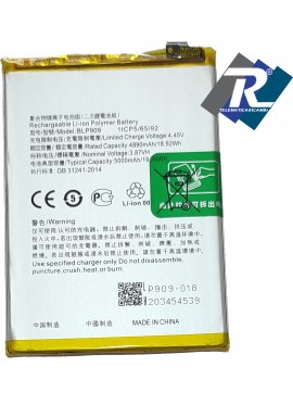 BATTERIA BLP909 1ICP5-65-92 PER OPPO REALME 9 5G RMX3474 5000 mAh PARI ORIGINALE