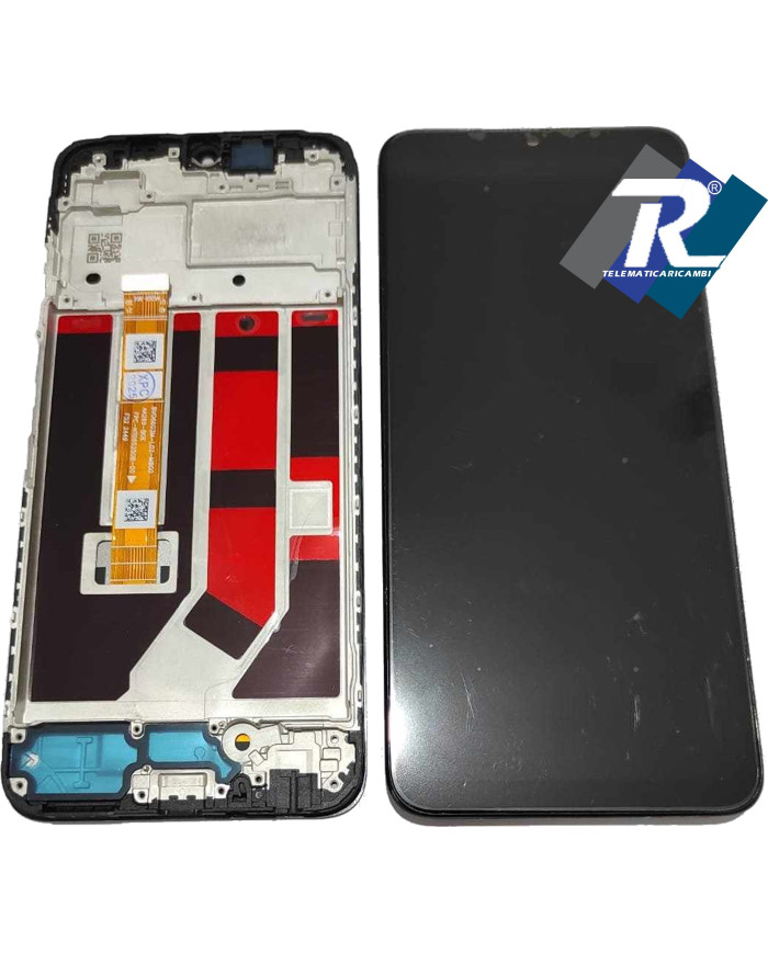 DISPLAY LCD OPPO A18 CPH2591 - A38 4G CPH2579 TOUCH SCREEN SCHERMO NERO + FRAME