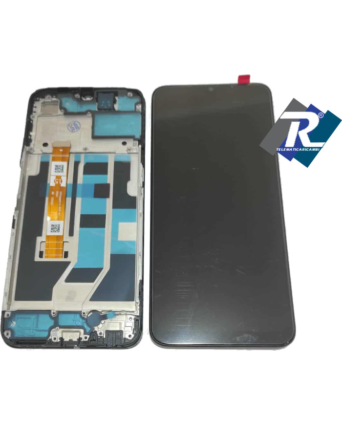 DISPLAY LCD PER OPPO A78 5G CPH2483 CPH2495 TOUCH SCHERMO VETRO + FRAME NERO