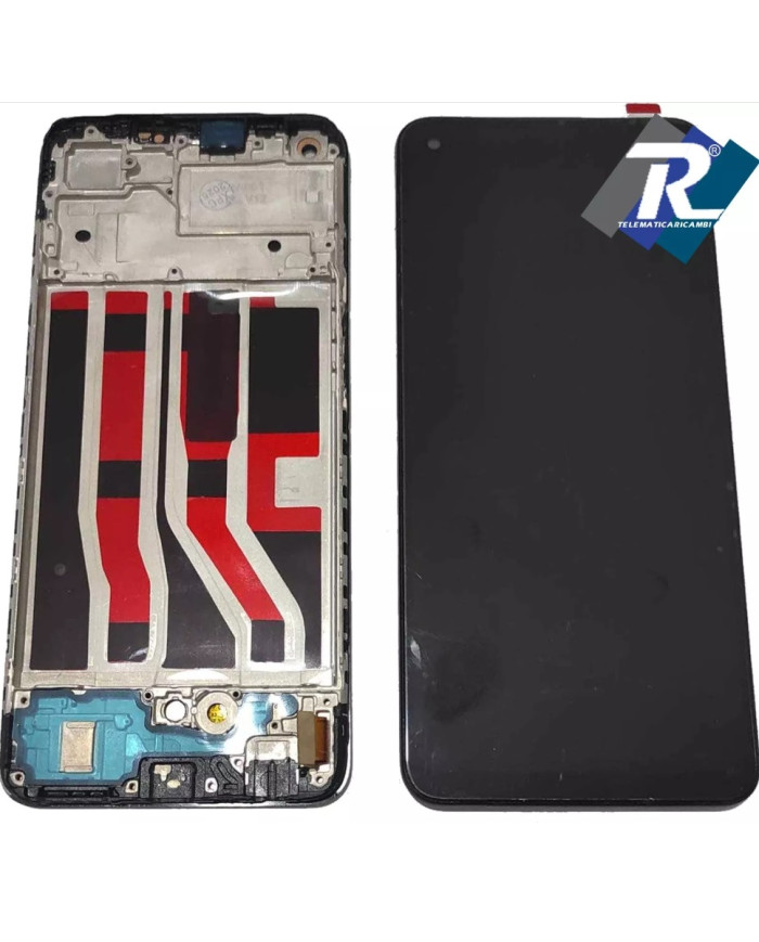 DISPLAY LCD OPPO RENO 5Z CPH2211 - A94 5G TOUCH SCHERMO VETRO TFT NERO + FRAME
