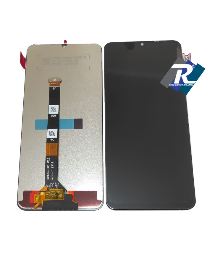 DISPLAY LCD PER OPPO REALME NOTE 50 RMX3834 TOUCH SCREEN VETRO SCHERMO NERO