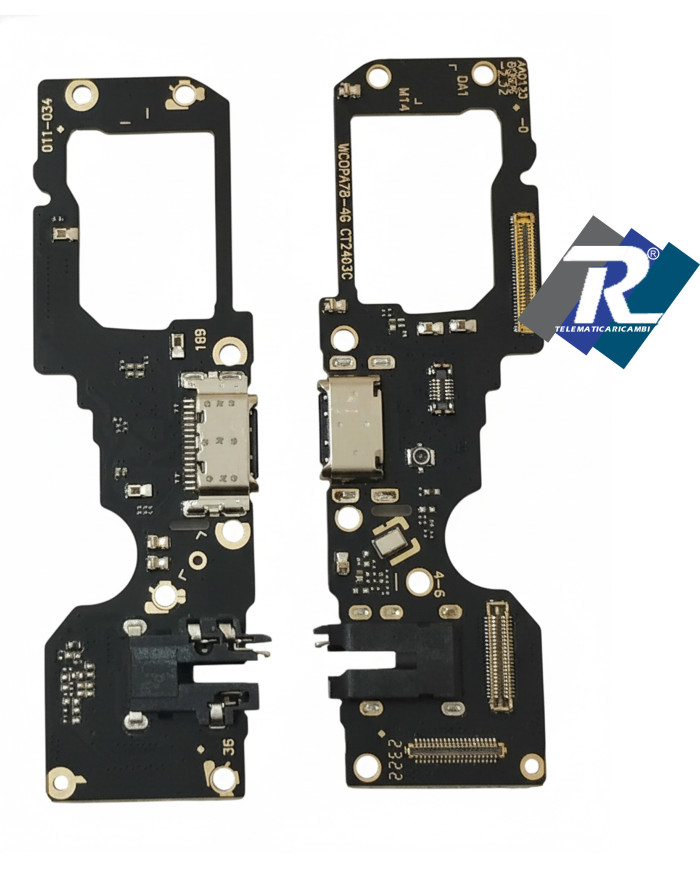 CONNETTORE RICARICA PER OPPO A78 4G CPH2565 DOCK DI CARICA JACK CUFFIE MICROFONO
