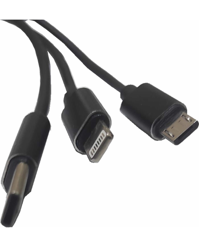 Multi Cavo Ricarica 3 in 1 Retrattile USB C Micro Tipo C Samsung Xiaomi Honor iPhone