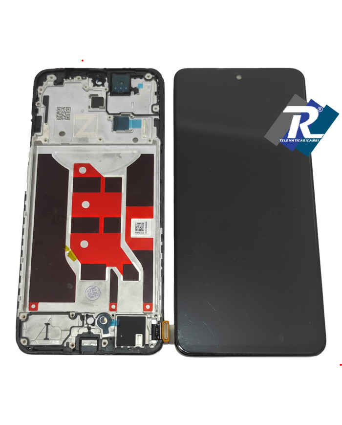 DISPLAY LCD TFT PER OPPO RENO 12F CPH2687 CPH2637 TOUCH SCREEN VETRO FRAME NERO