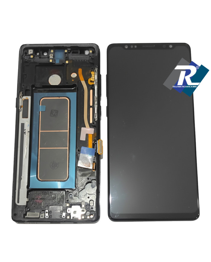 DISPLAY LCD TFT SAMSUNG GALAXY NOTE 8 SM-N950 SM-N950F TOUCH SCREEN NERO FRAME