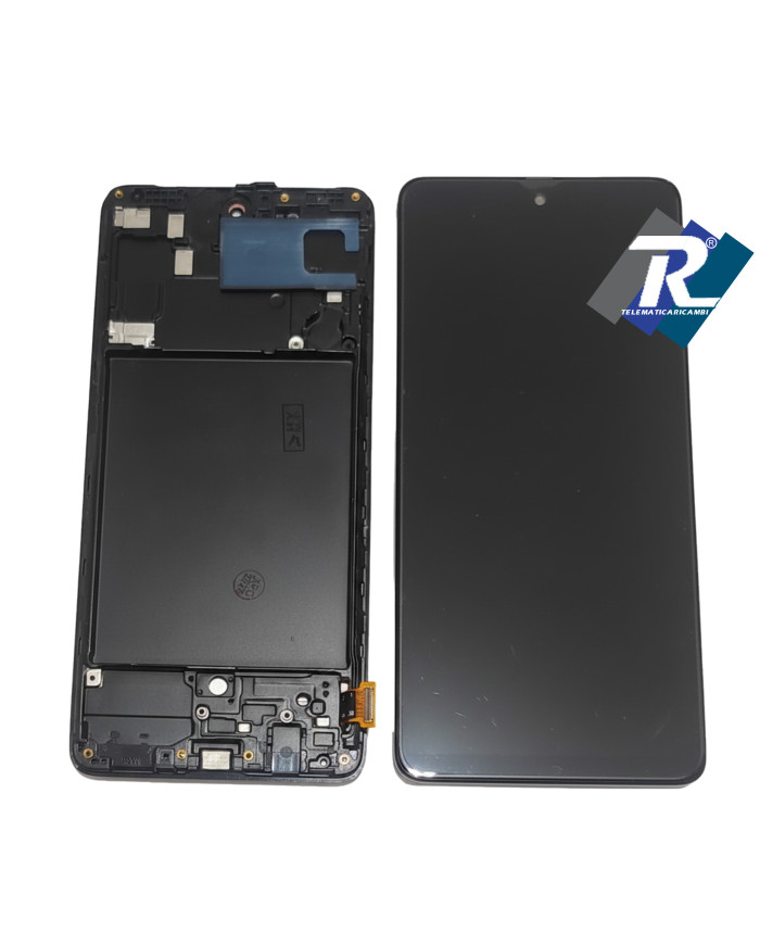 DISPLAY LCD PER SAMSUNG GALAXY A71 SM A715 A715F TOUCH SCHERMO TFT FRAME NERO