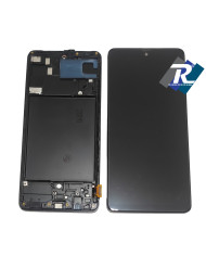 DISPLAY LCD PER SAMSUNG GALAXY A71 SM A715 A715F TOUCH SCHERMO TFT FRAME NERO