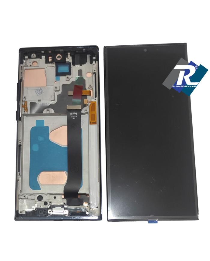 DISPLAY LCD TFT SAMSUNG GALAXY NOTE 20 ULTRA N985 N986 TOUCH SCREEN FRAME NERO
