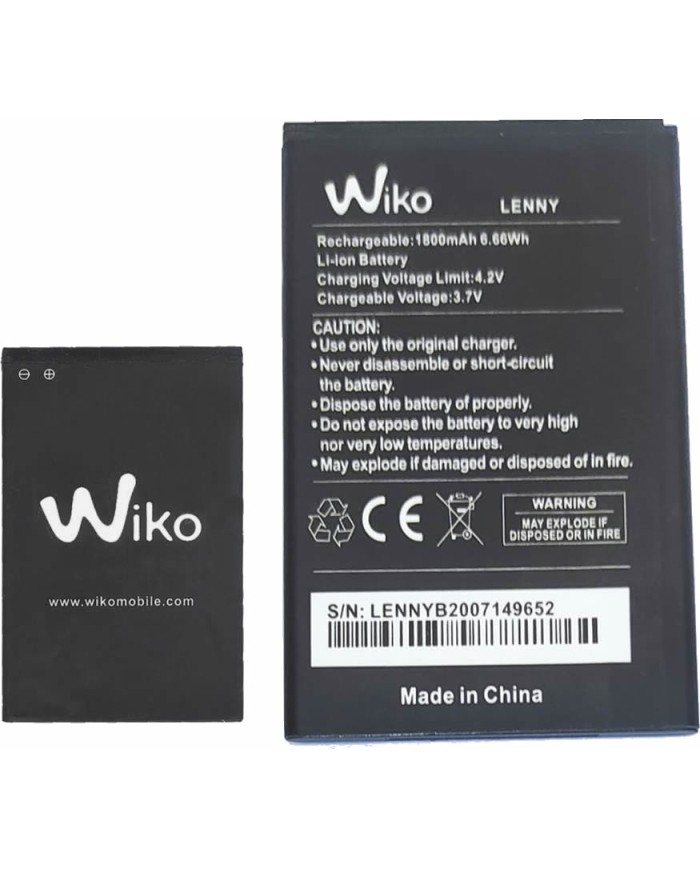 BATTERIA WIKO SUNNY 3 LENNY 1 LENNY 2 LENNY 3 JIMMY RAINBOW 5030 Y52 1800 mAh