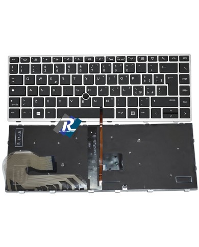 TASTIERA HP ELITEBOOK 840 G5 840 G6 745 G5 745 G6 ITALIANA RETROILLUMINATA SILVER