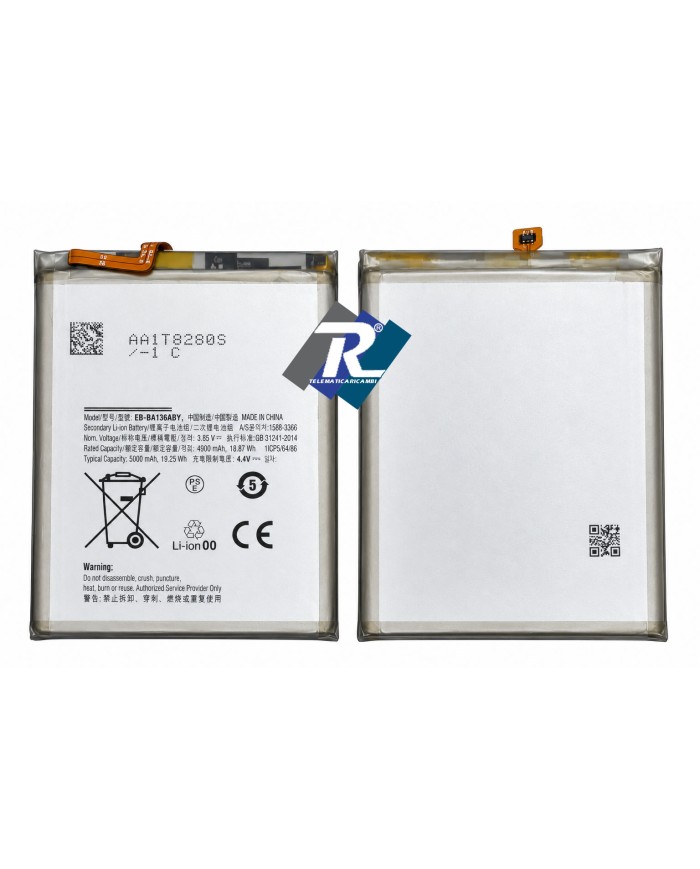 BATTERIA PER SAMSUNG GALAXY A13 5G SM-A136B EB-BA136ABY 5000mAh Pari originale