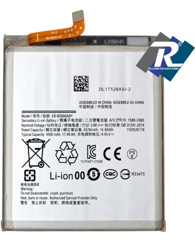 BATTERIA SAMSUNG GALAXY S22+ S22 Plus SM-S906 EB-BS906ABY 4500mAh PARI ORIGINALE