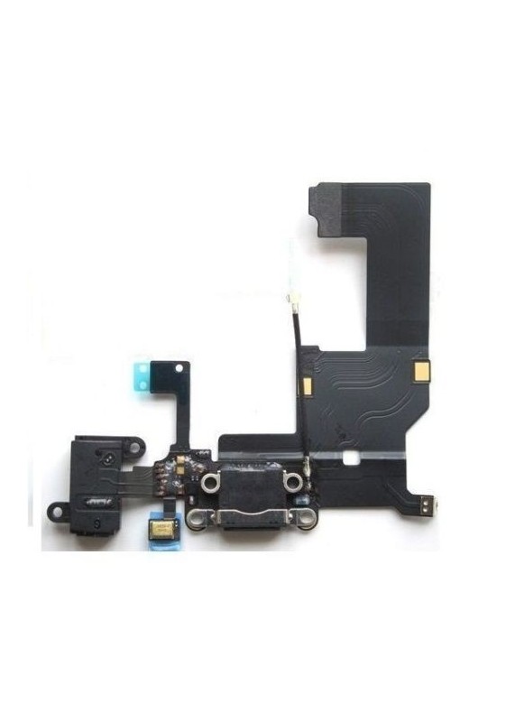 Flex Flat Dock Connettore Ricarica Microfono Antenna Jack Cuffie iPhone 5 G Nero