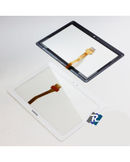 TOUCH SCREEN VETRO SAMSUNG GALAXY TAB 2 GT- P5100 - P5110 10.1" BIANCO BIADESIVO