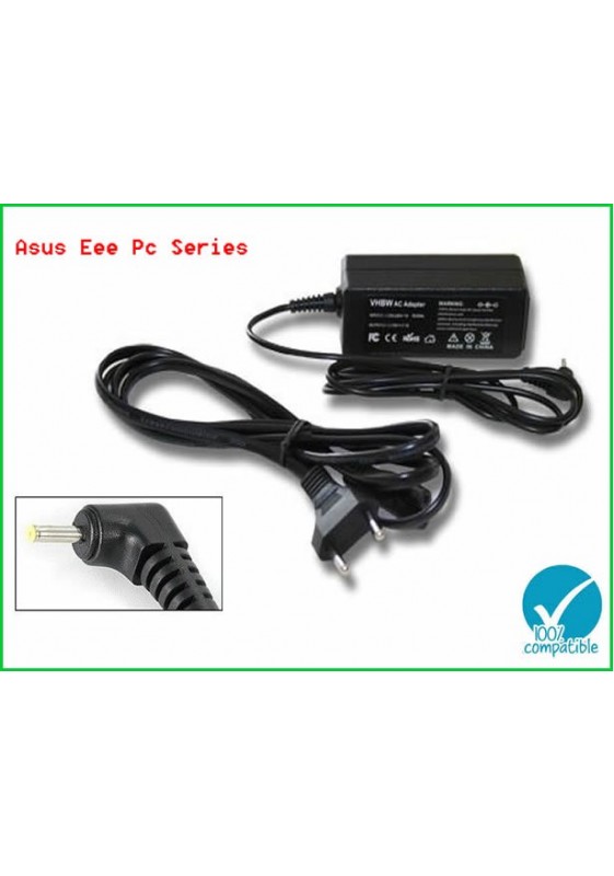 Alimentatore per Asus Eee PC Eeepc SERIE 1001 1004 1005 1011 1015 1025 1201 40W 